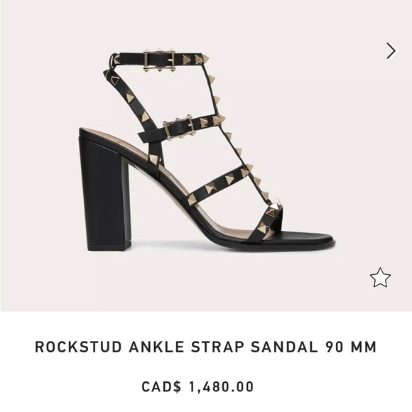Valentino Rockstud Ankle Strap Sandal - Picture 11 of 11